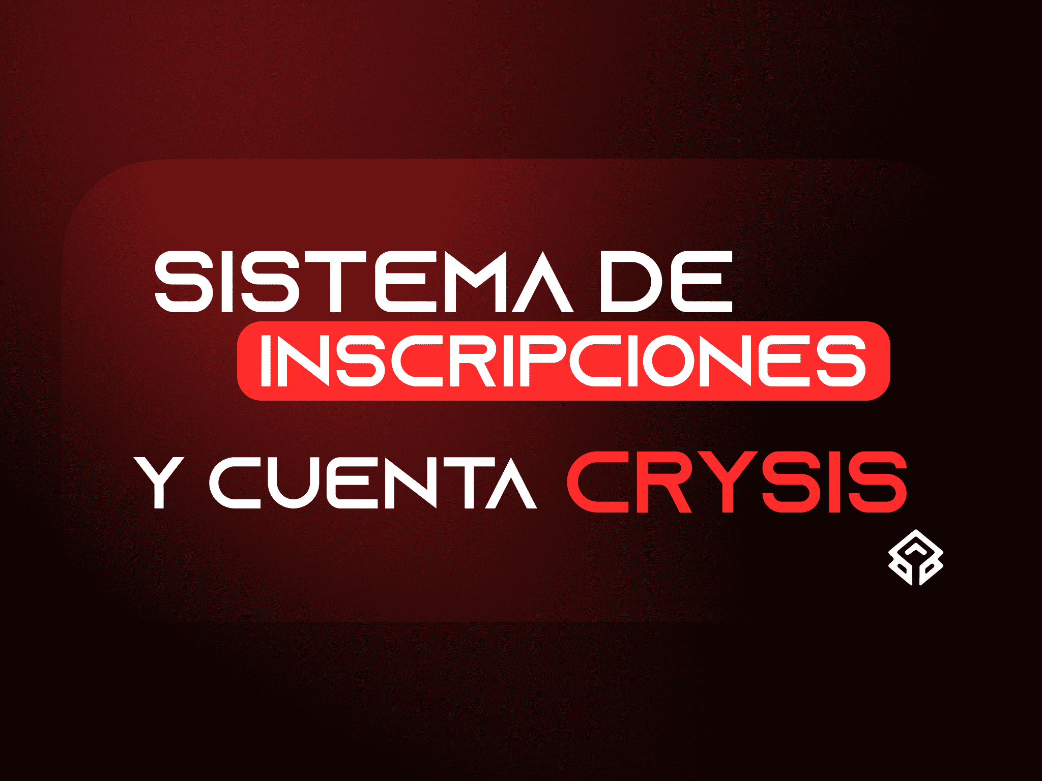 Nuevo sistema de inscripción en Crysis Studio