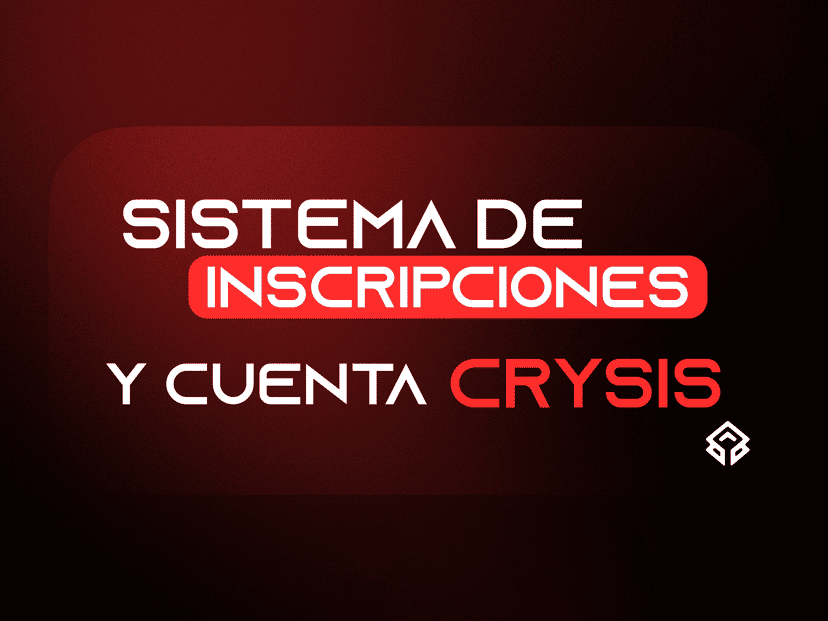 Nuevo sistema de inscripción en Crysis Studio